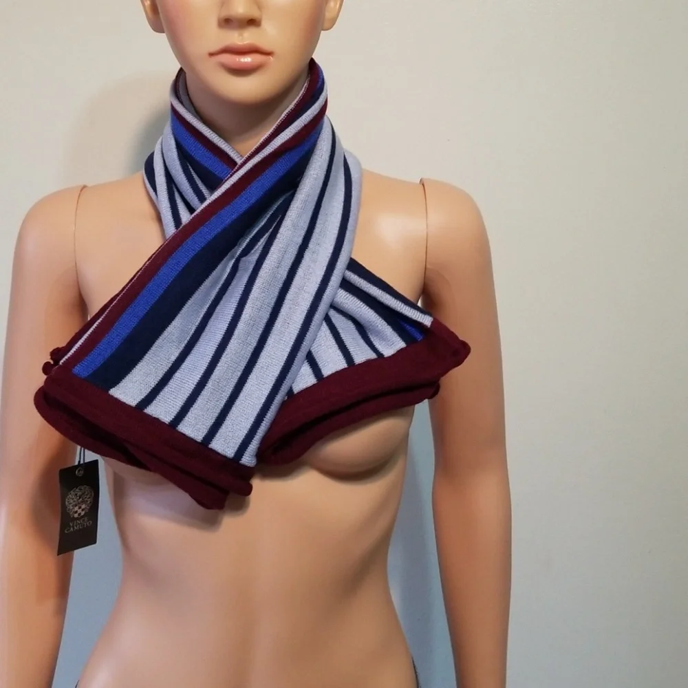 Vince Camuto Women's Stripe Knit Scarf/Bandana NWT